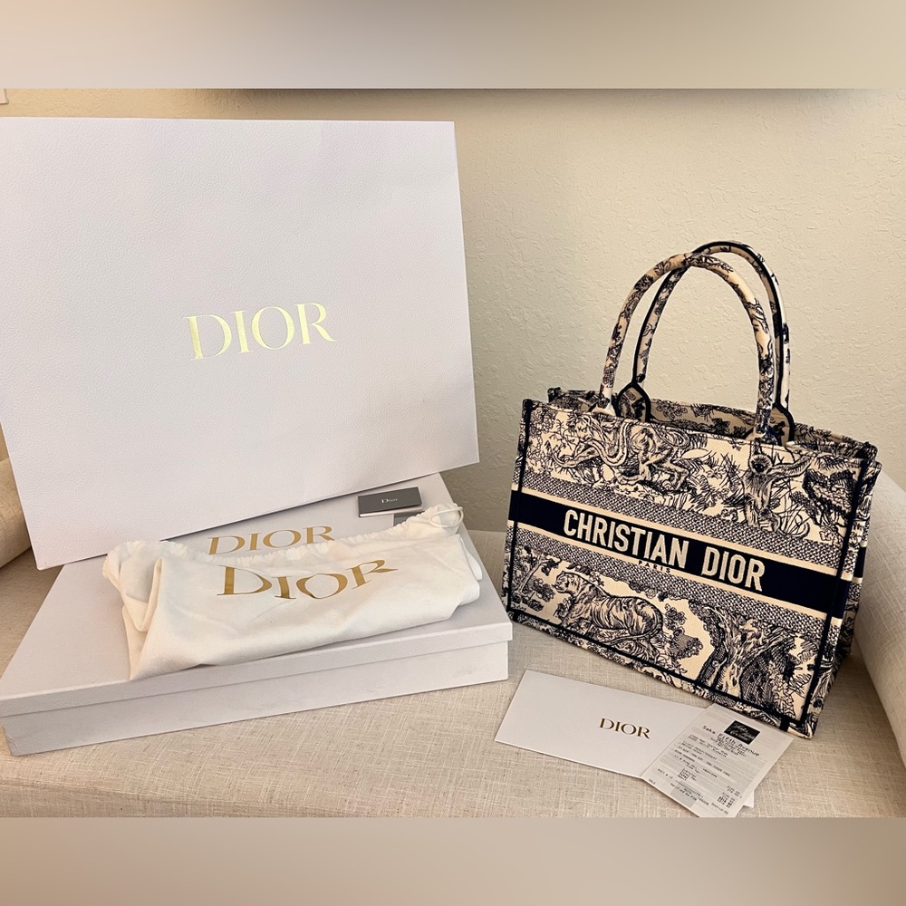 Authentic Dior Medium Tote bag. Receipt included